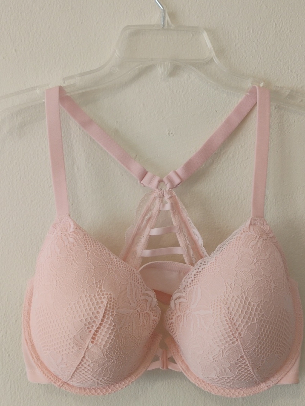Lace Push-Up Bra in Blush Pink Racerback Auden 38DD
